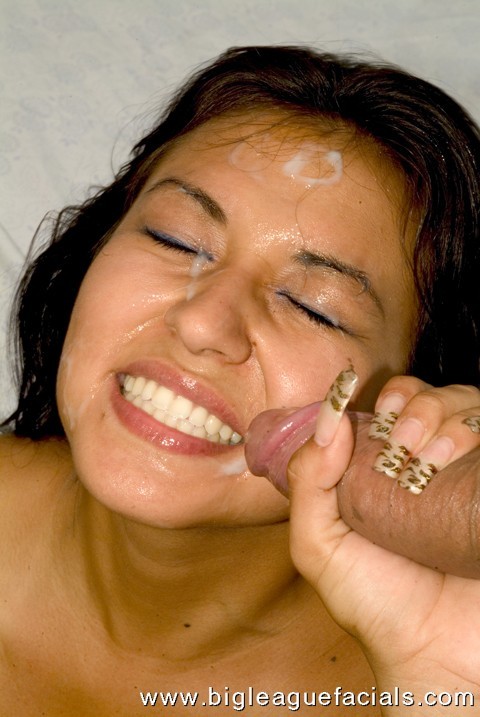 Dark skinned brunette rides a foot of cock before taking a splattering facial #74586986