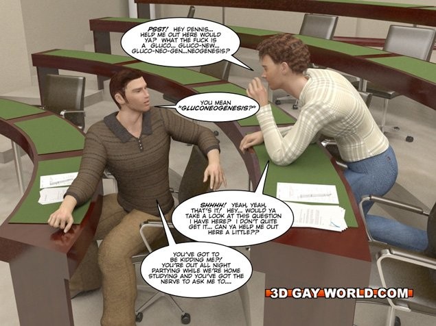 Cunning student 3D gay comics male hentai cartoons anime gay #69411529