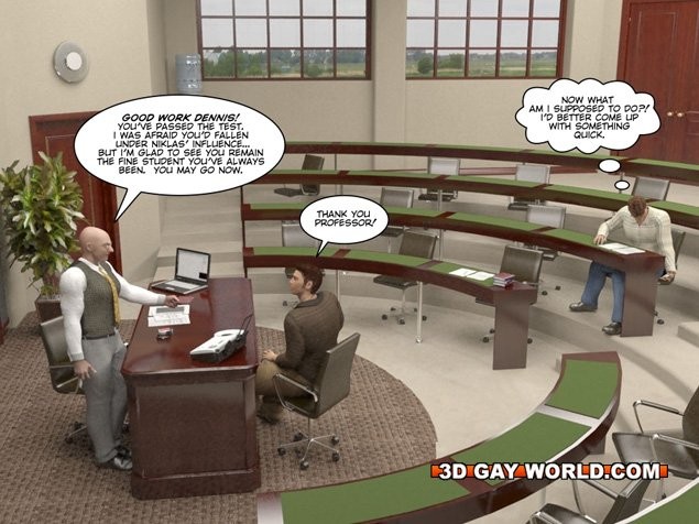 Cunning student 3D gay comics male hentai cartoons anime gay #69411586