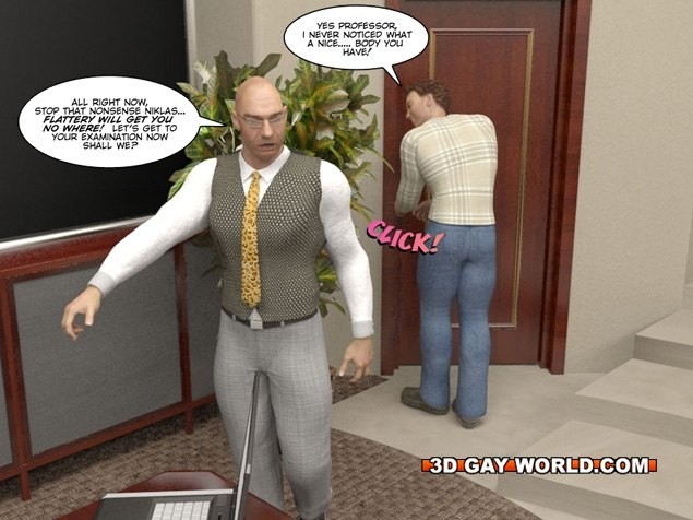 Cunning student 3D gay comics male hentai cartoons anime gay #69411607