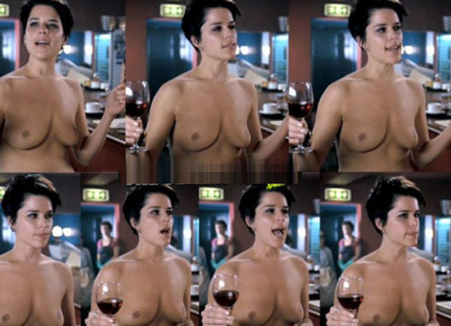 Neve Campbell see thru in public and nude boobs movie caps #75419982