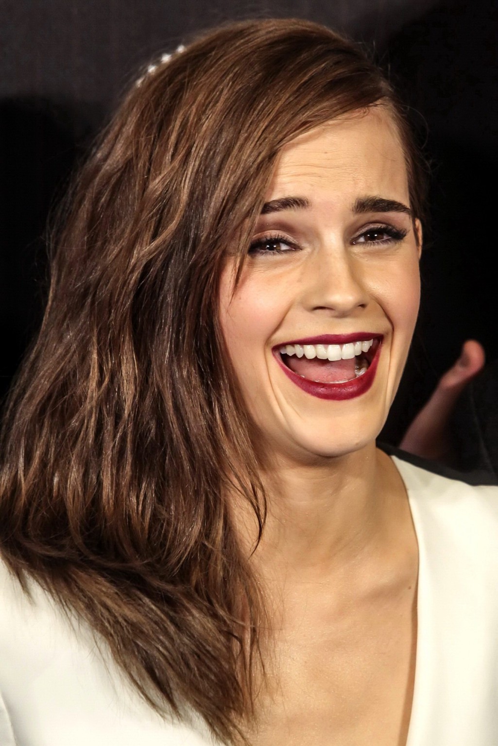 Emma Watson showing cleavage at the 'Noah' Premiere in Madrid #75201952