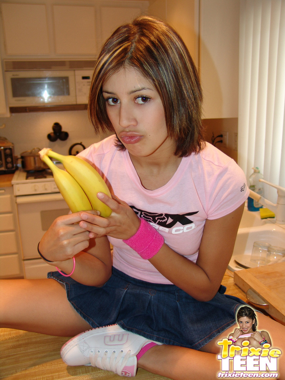 trixie teen eating a banana #79092209