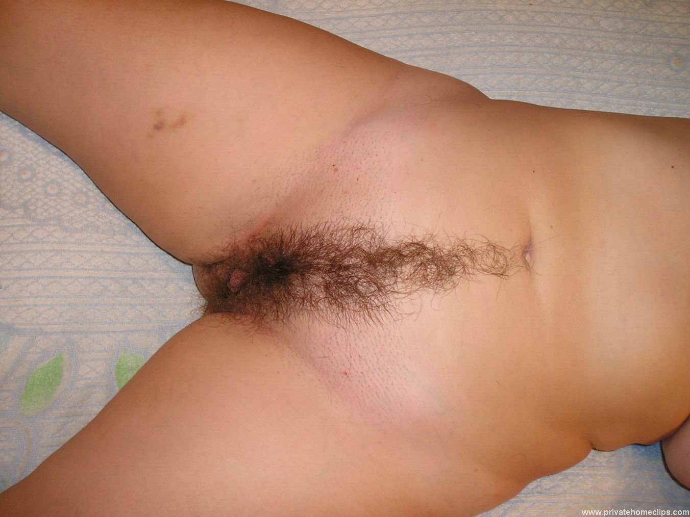 Amateur chick shows her hairy pussy before cam #67838327