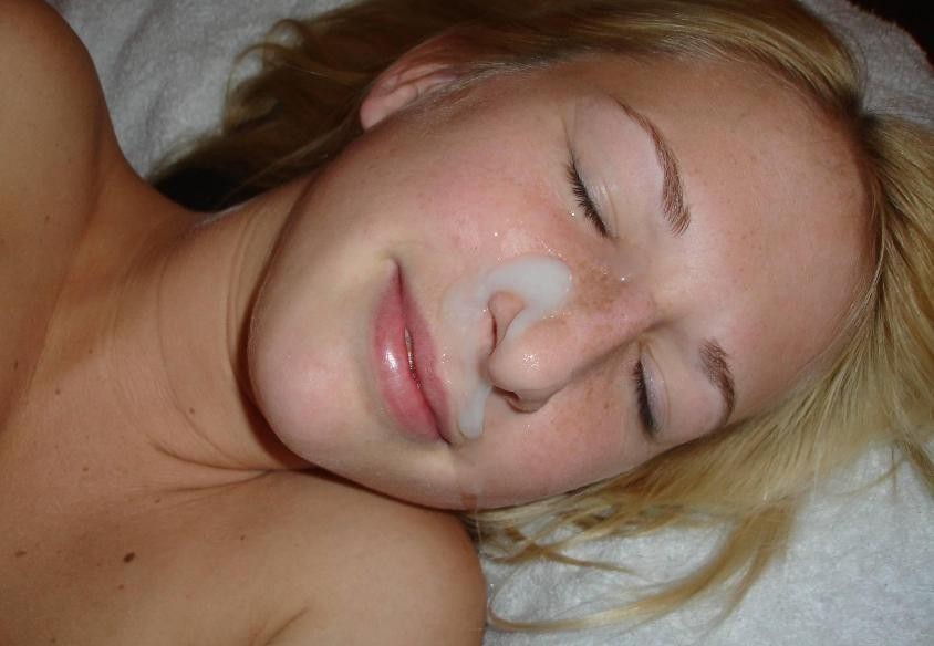 Teen amateurs getting their face covered with cum #75782738