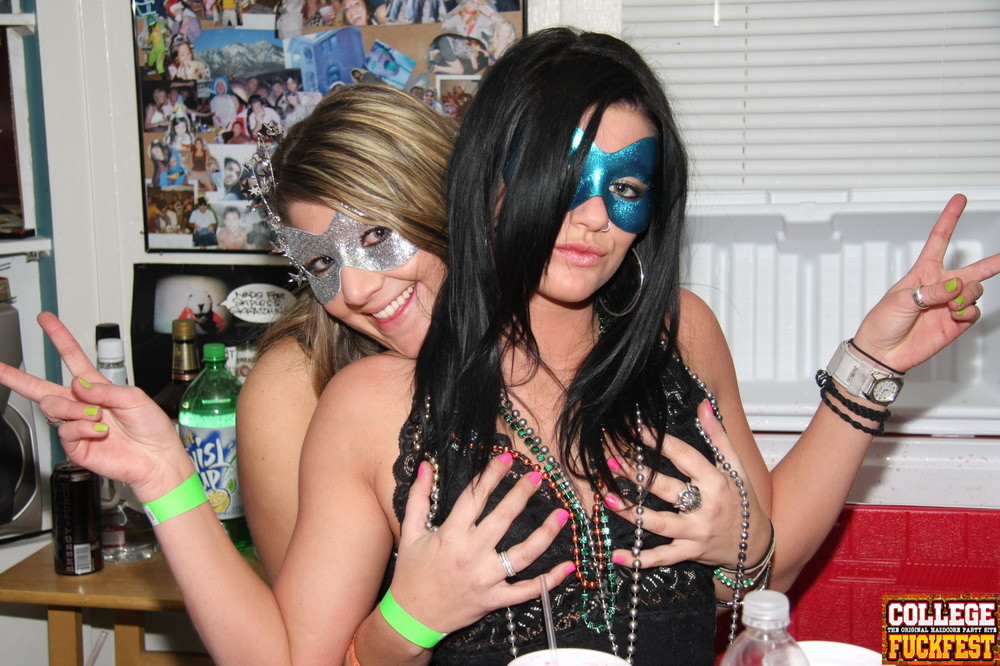 Naughty and wild teen sluts are enjoying the mardi gras party #79487846