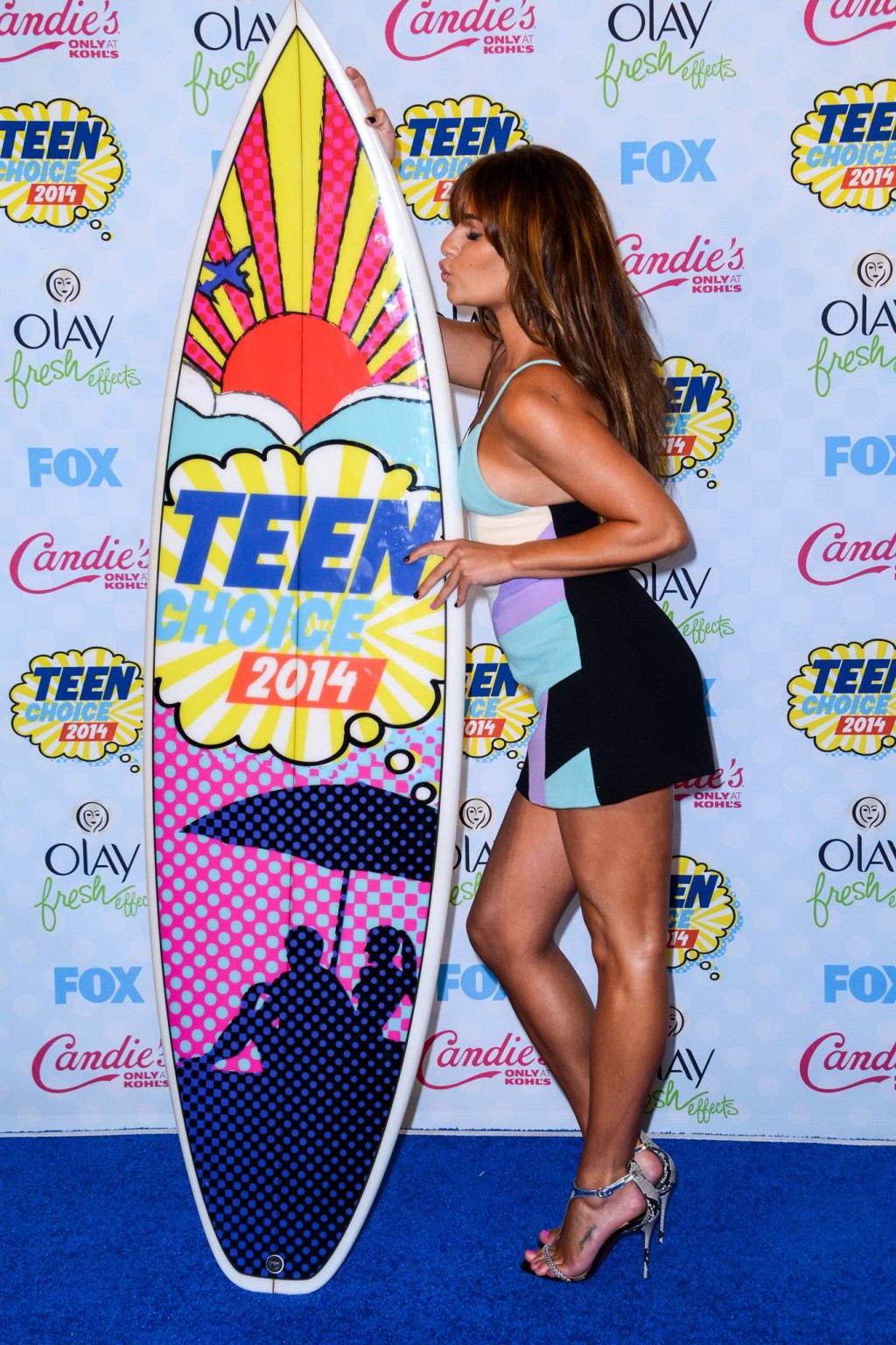 Lea Michele leggy  cleavy at the 2014 Teen Choice Awards The Shrine Auditorium L #75188661