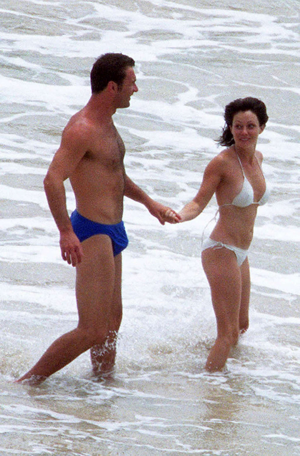 Shannen Doherty exposing her nice big tits on beach paparazzi pictures and in se #75359420