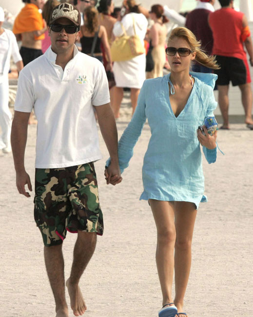 Jessica Alba see thru and having fun on the beach #75420342