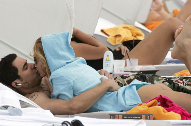 Jessica Alba see thru and having fun on the beach #75420359