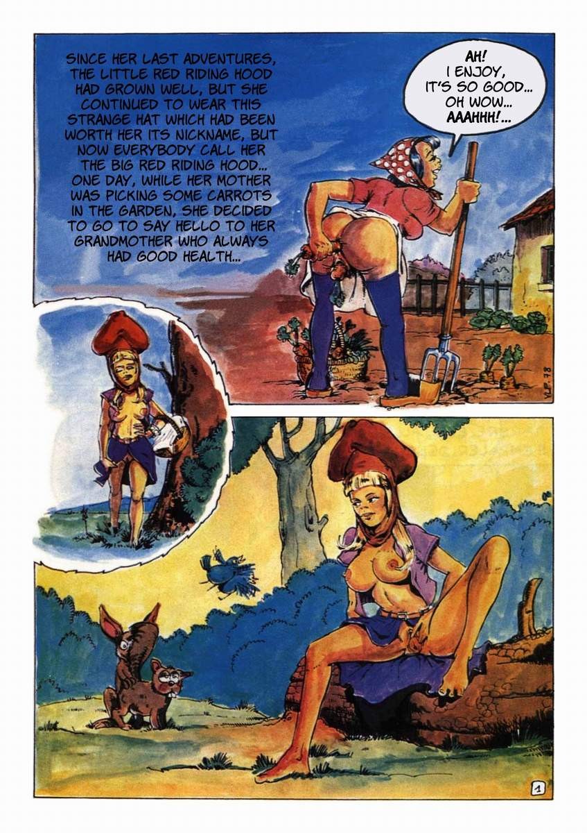 Porn comics of the big red riding hood and wolf adventure #69622165