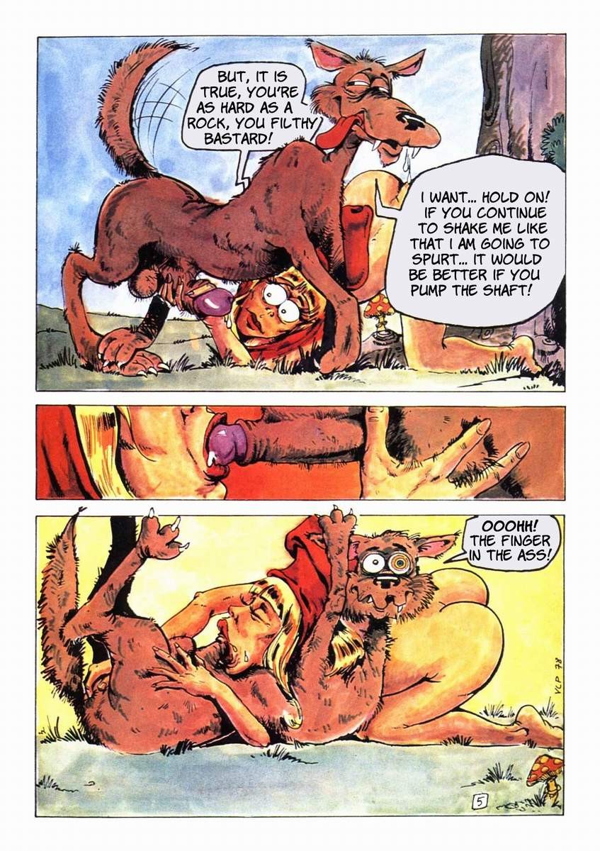 Porn comics of the big red riding hood and wolf adventure #69622204