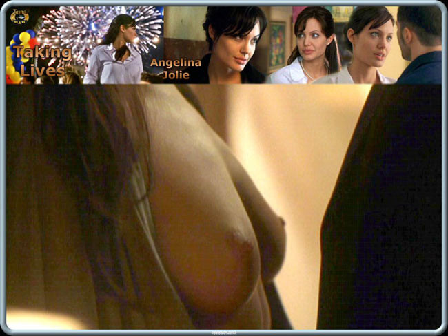 Celeb Angelina Jolie hot nipple slip in public #75426708