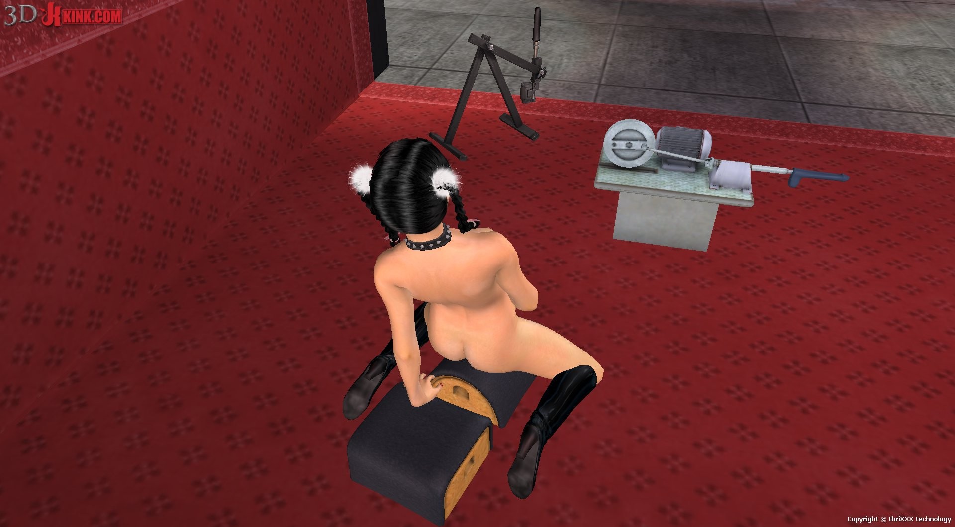 Hot BDSM sex action created in virtual fetish 3d sex game! #69619041