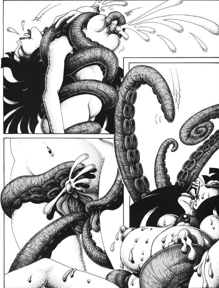 Bizarre sexuelle Fantasie Monster Tentikel Bondage Fetisch Comic
 #69642014