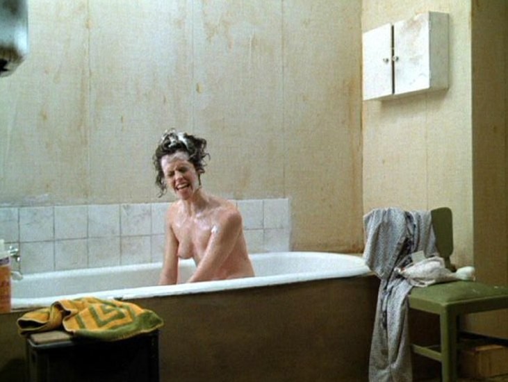 Sigourney Weaver shows pert titties and bush #75416644