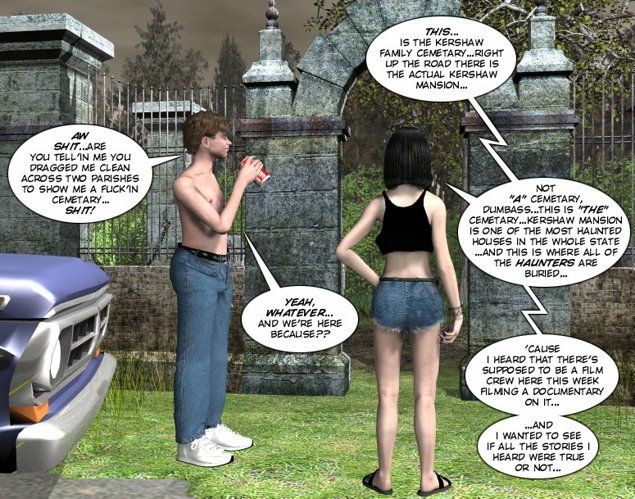 Teen couple on cemetery xxx 3D toon comics #69430218