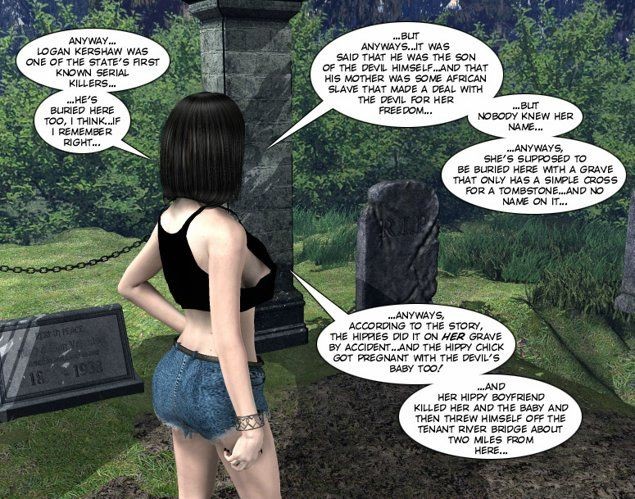 Teen couple on cemetery xxx 3D toon comics #69430239