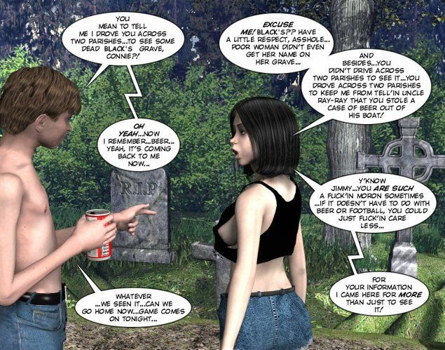 Teen couple on cemetery xxx 3D toon comics #69430256