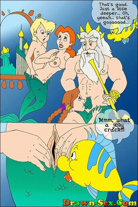 Obscene cartoon sex with Mermaid #69718569