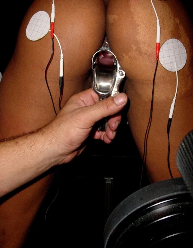 Master and slave playing with electric devices on her body #72221815