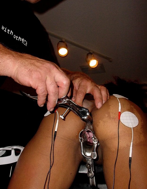 Master and slave playing with electric devices on her body #72221818