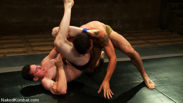 Two muscular gays wrestling hard #76967835