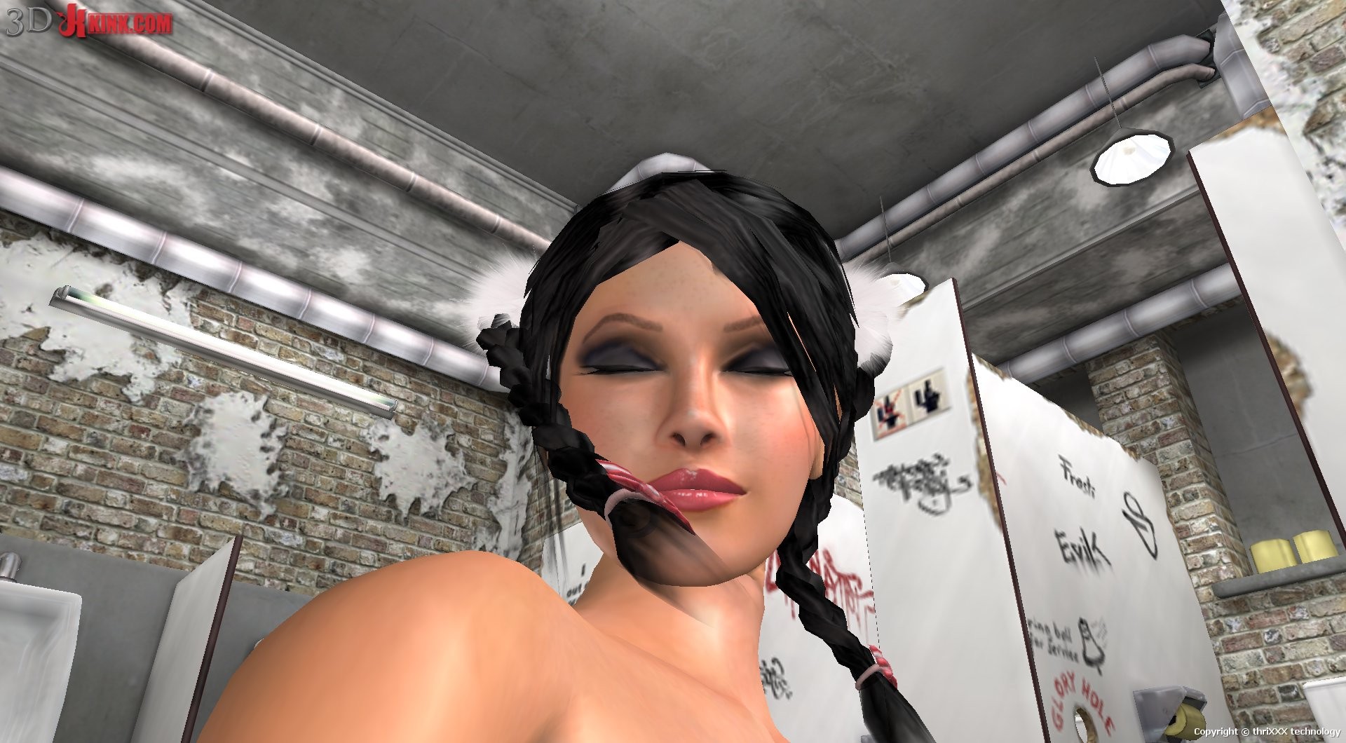 Hot BDSM sex action created in virtual fetish 3d sex game! #69356194