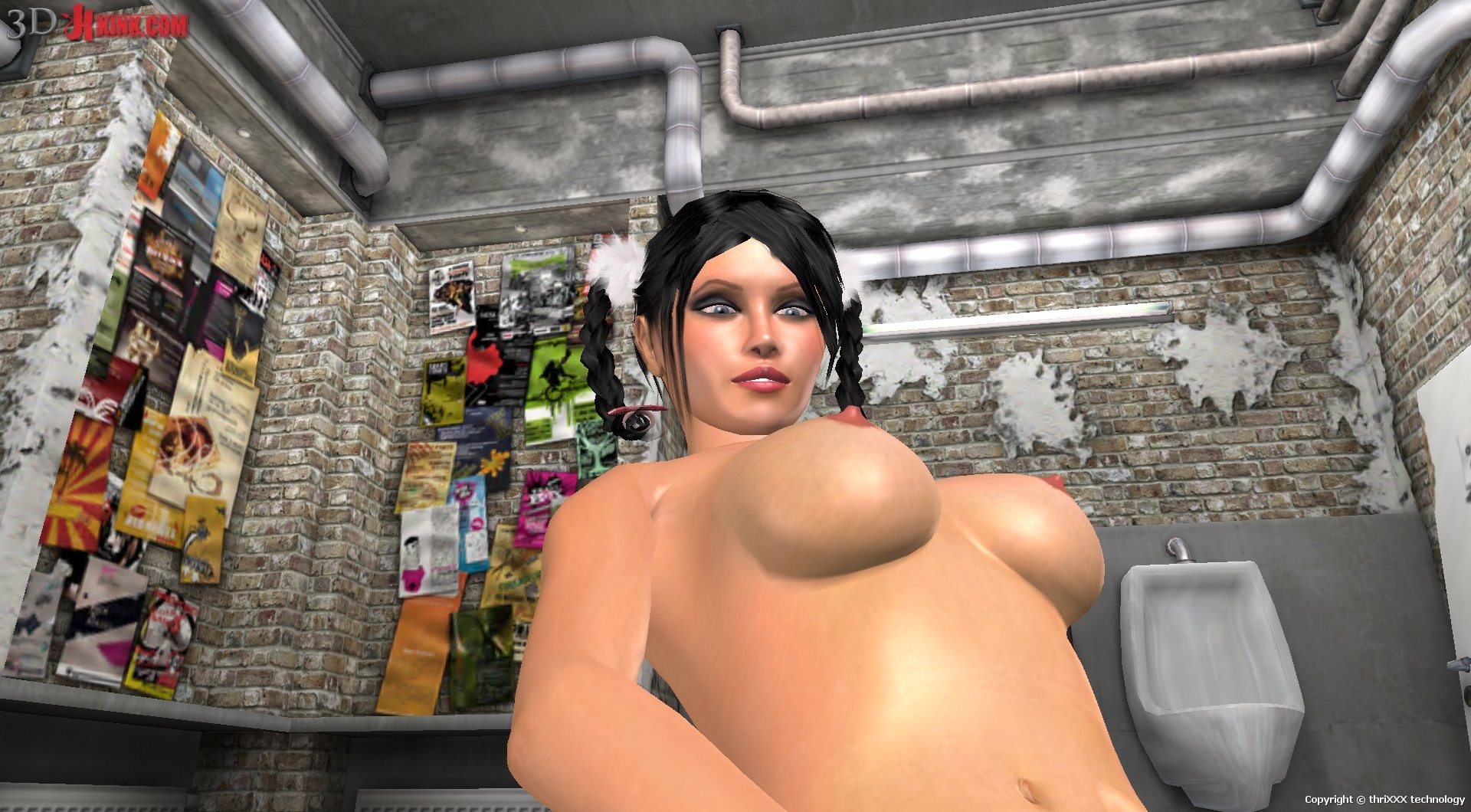 Hot BDSM sex action created in virtual fetish 3d sex game! #69356294