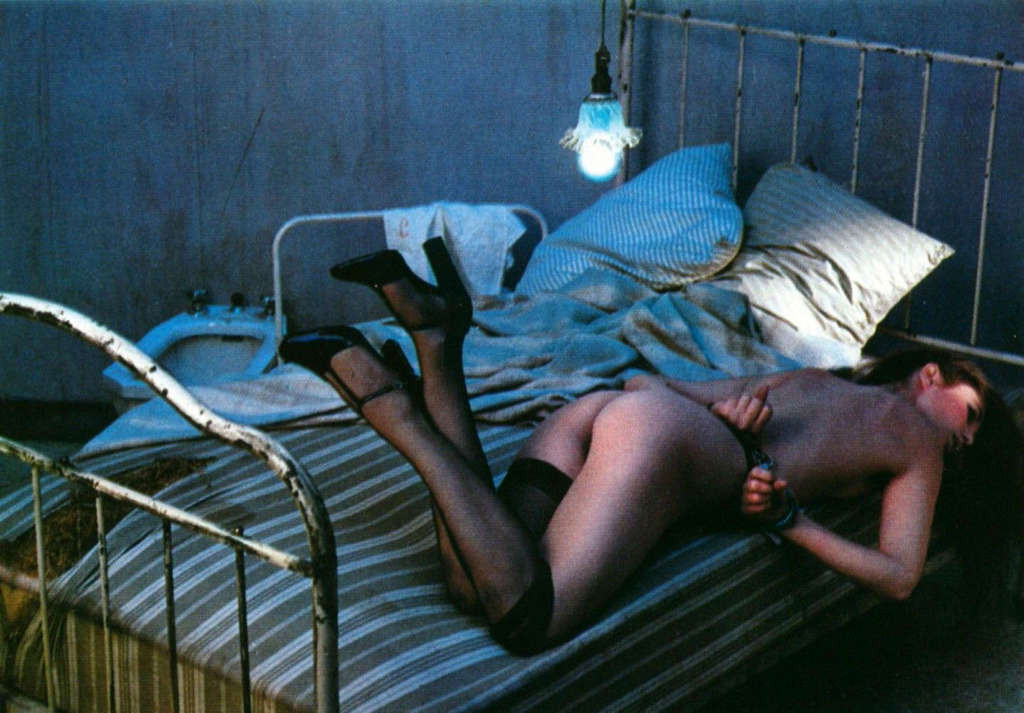 Jane Birkin exposing her nice tits and pussy and posing in stockings #75369808