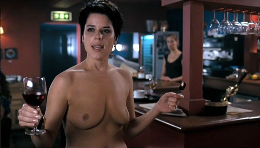 Neve Campbell showing her nice big tits in nude movie caps #75398135
