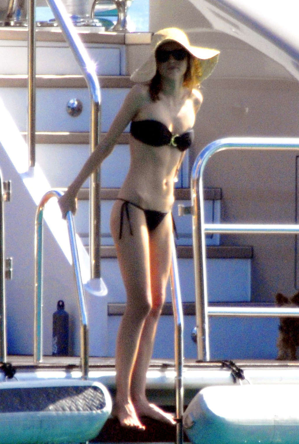 Miranda Kerr looking sexy in black bikini and her ass is amazingly hot #75362464