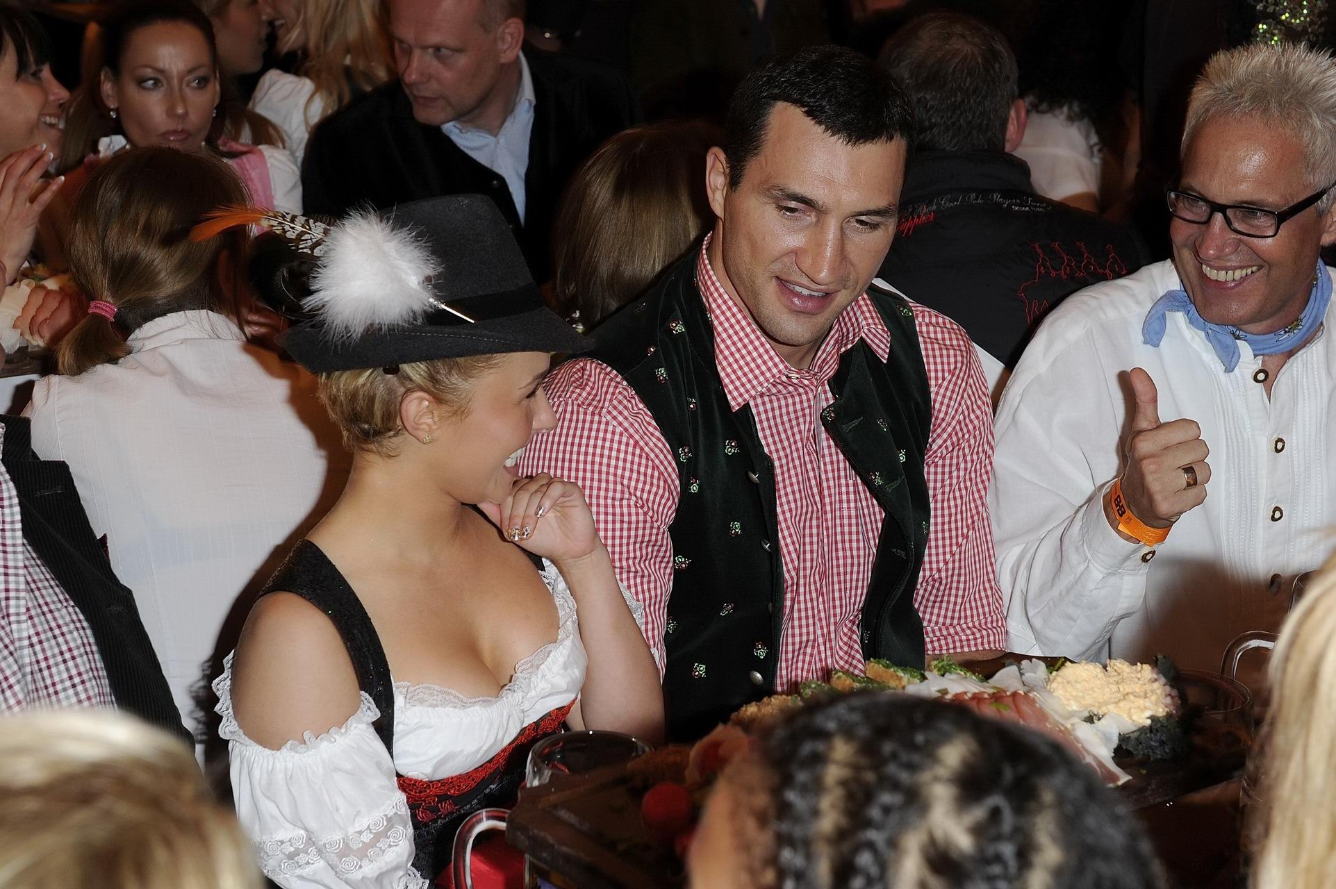 Hayden Panettiere busty in German folkwear at the Oktoberfest in Munich #75331485