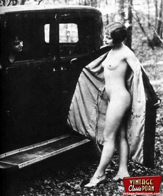 Several vintage car lovers showing their sexy body parts #67771951