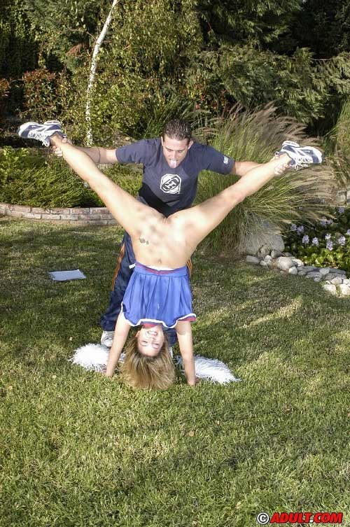 Cheerleader gets banged while practices with coach #75473283