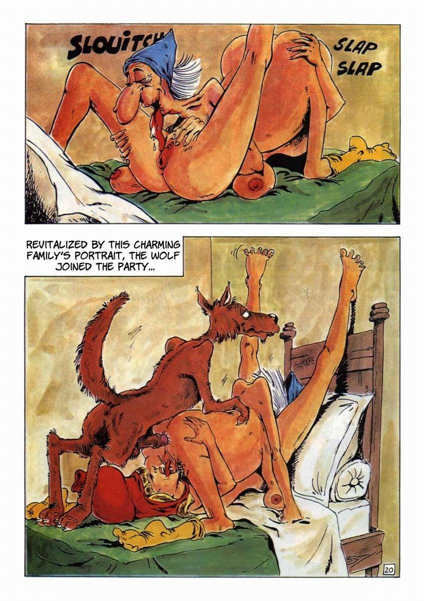 Fumetti porno di cappuccetto rosso e il lupo che scopano
 #69621821