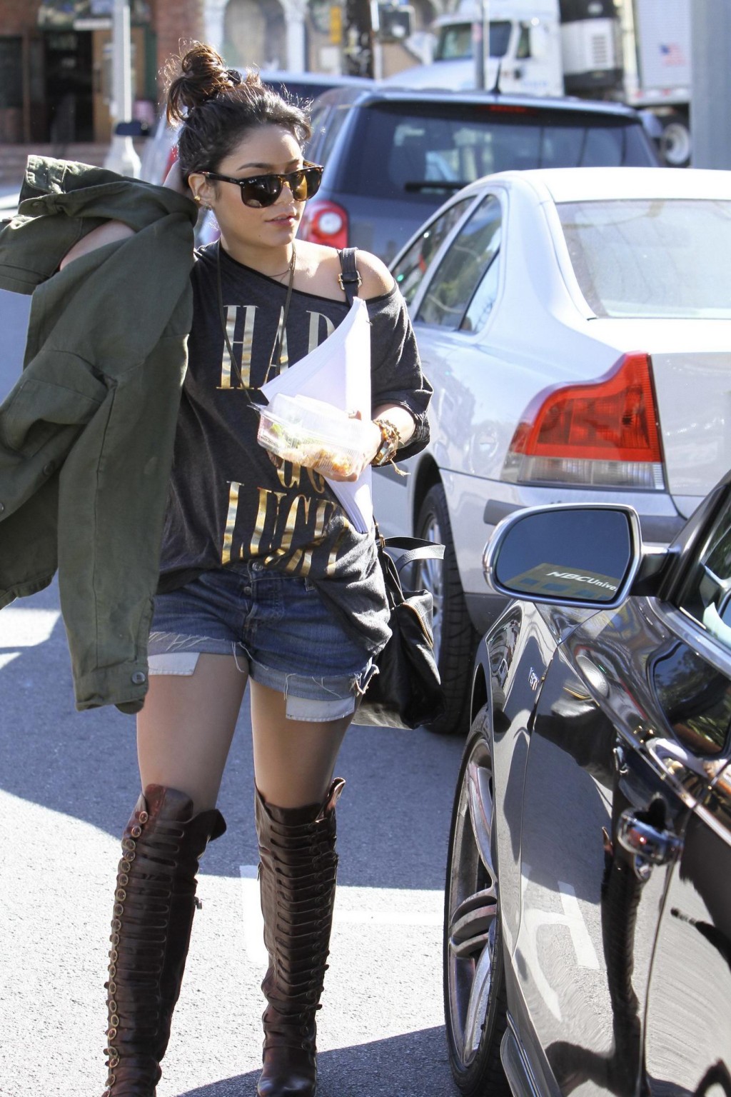Vanessa Hudgens leggy wearing hotpants  fuckme boots out in Hollywood #75276932