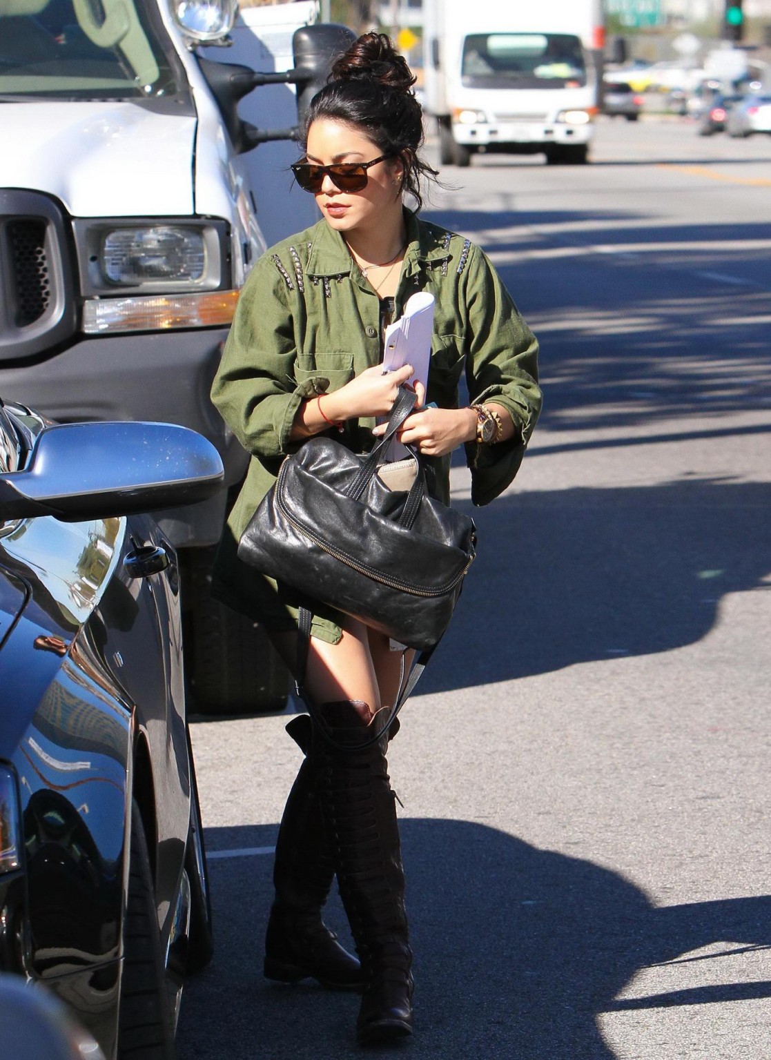 Vanessa hudgens leggy wearing hotpants fuckme boots out in hollywood
 #75276939