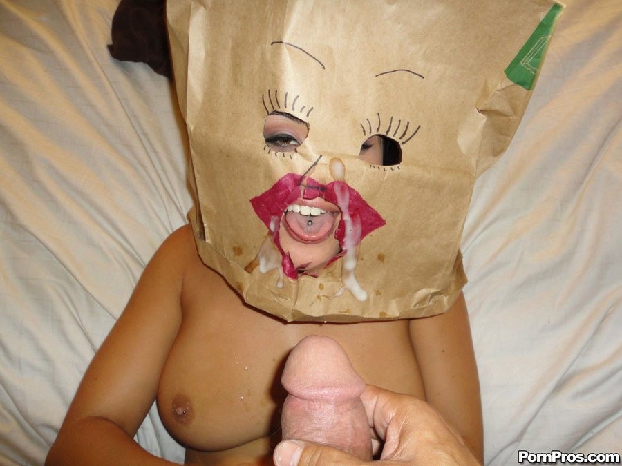 Busty chick with a bag over the head gets fucked #76529316