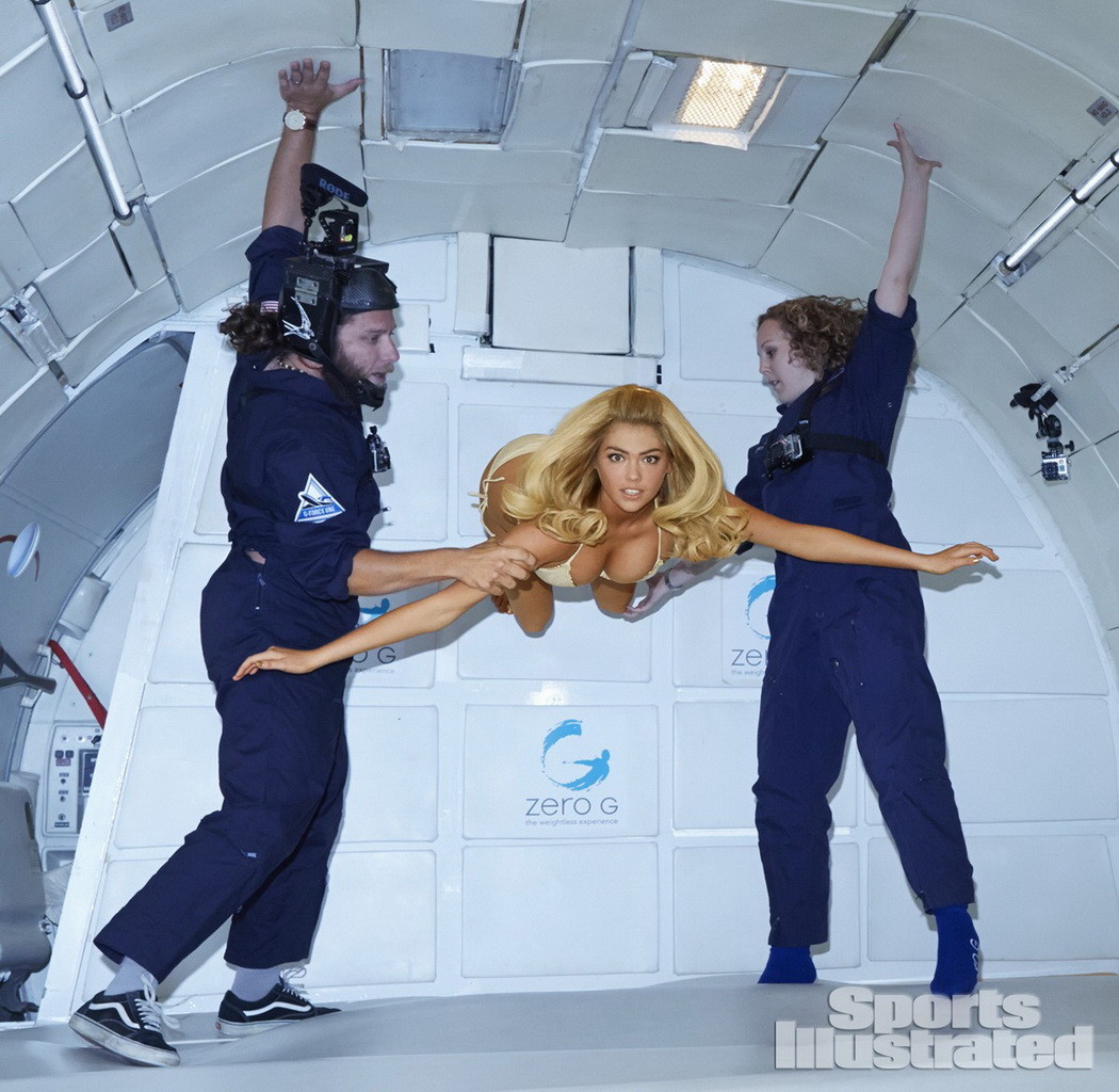 Kate Upton showing off her hot bikini body in a weightless chamber for 2014 Spor #75204190