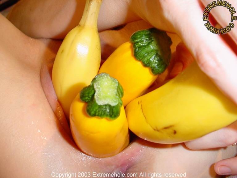 bizarre big vegetable insertion close-up #73282007