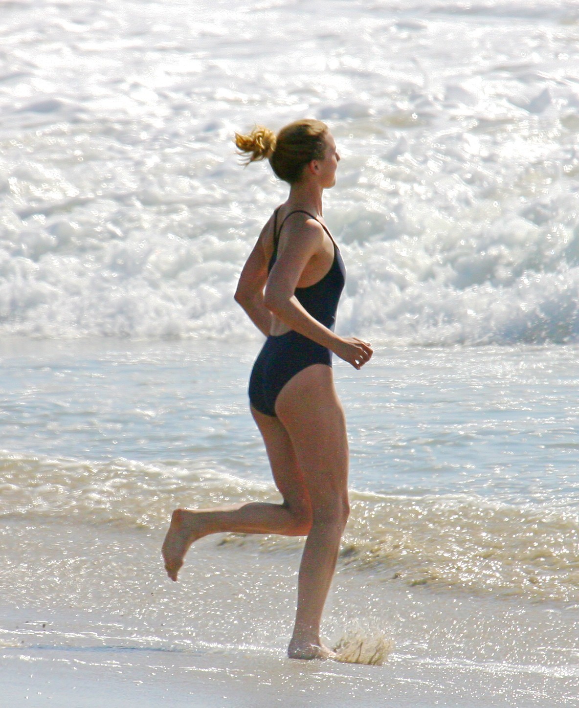 Emily VanCamp in snake print bikini petting with her boyfriend poolside in Monac #75259991