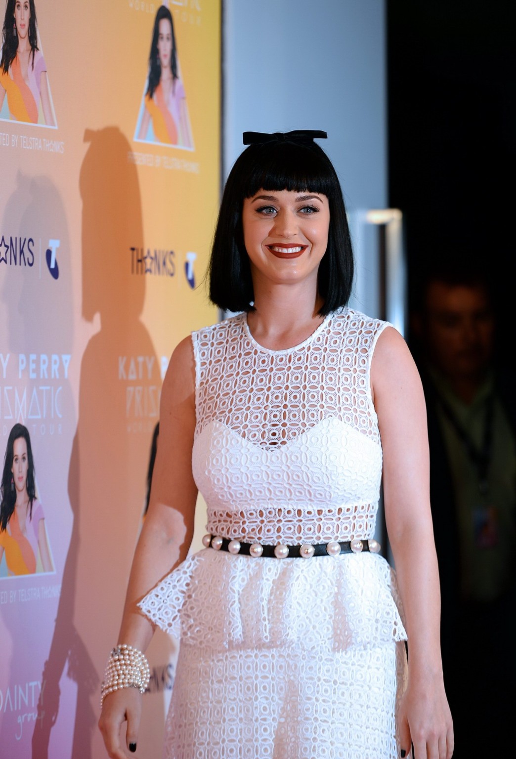 Katy Perry busty indossando un vestito parzialmente vedere attraverso al telstra in sydney
 #75203067