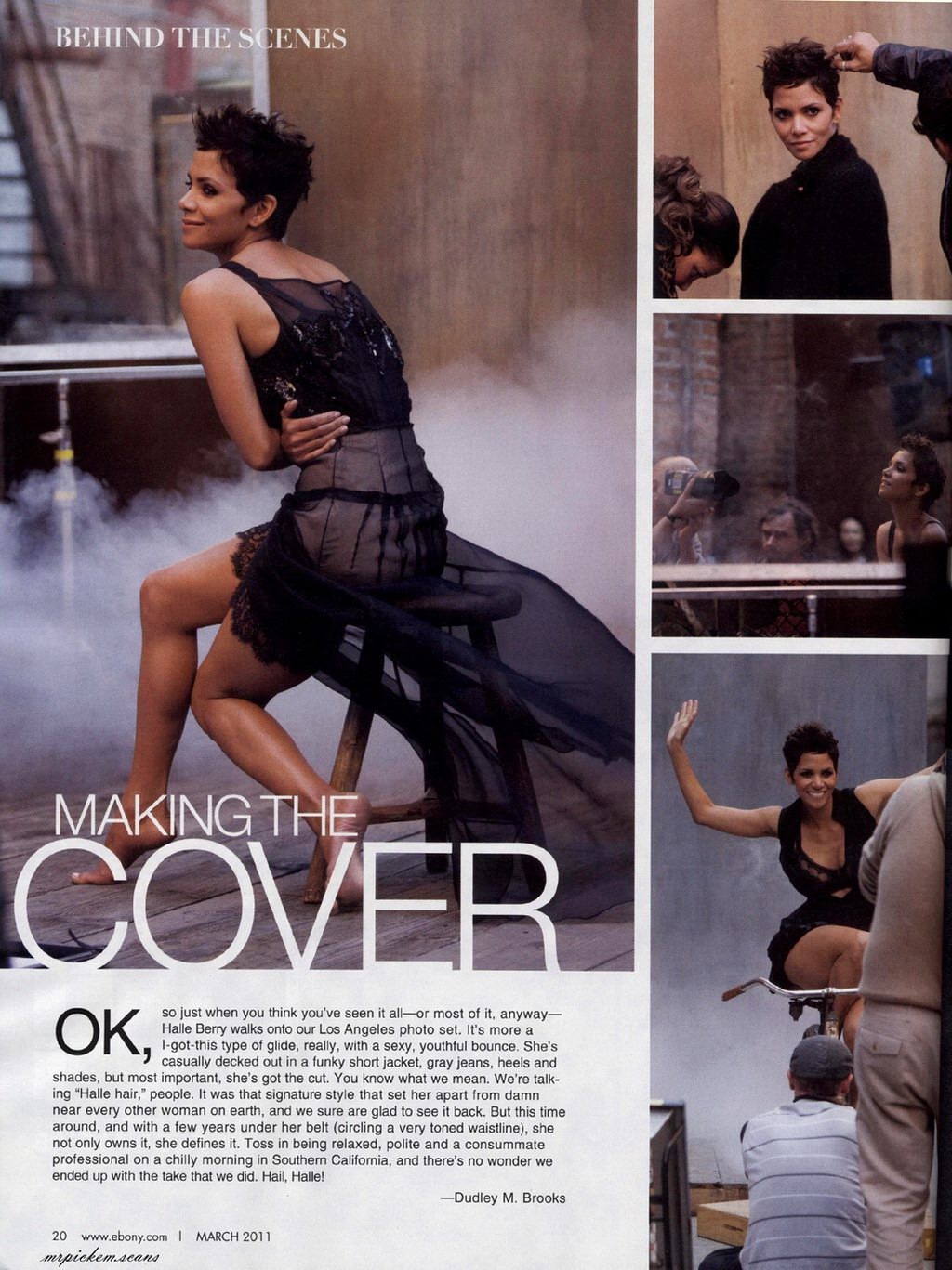 Halle Berry dans un photoshoot très sexy pour le magazine ebony de mars 2011
 #75318380
