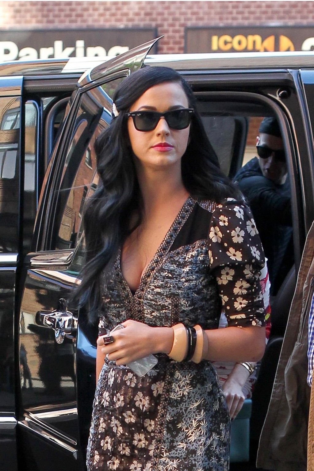 Katy Perry shows huge cleavage while going to see 'Kinky Boots' in NYC #75233513