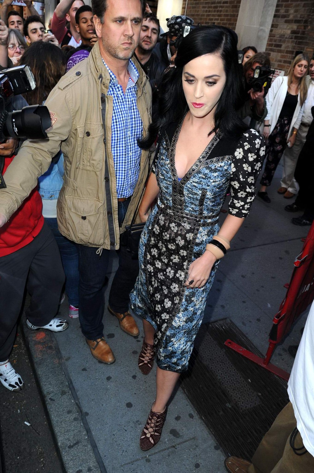 Katy Perry shows huge cleavage while going to see 'Kinky Boots' in NYC #75233551