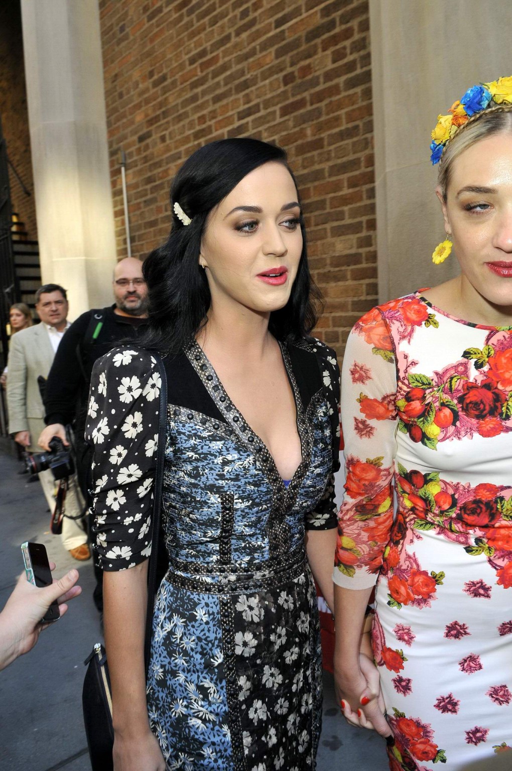 Katy Perry shows huge cleavage while going to see 'Kinky Boots' in NYC #75233636