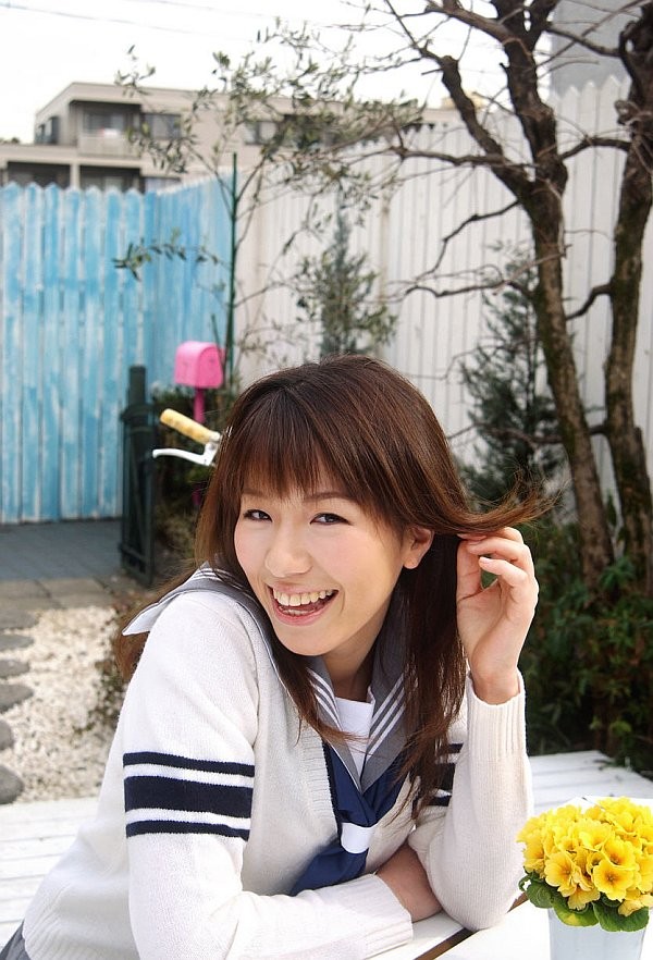Towa Aino schoolgirl model shows off #69847216