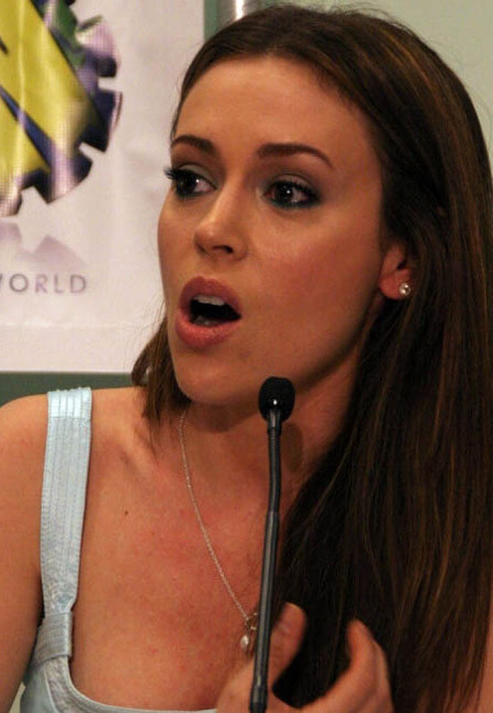 Alyssa Milano really got sexiest cleavage #75381544
