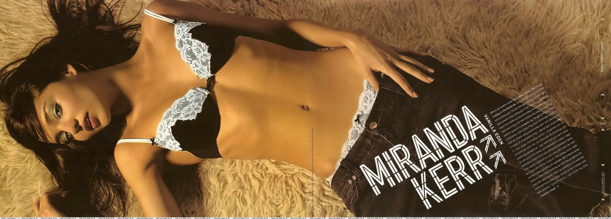 Miranda kerr mostrando sus alegres tetas en el número de verano 2010 de i-d 'zine
 #75349586